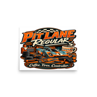 Pit Lane Regular Matte Poster product mockup