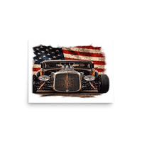 American Steel Blown Roadster Matte Poster product mockup