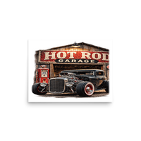 Hot Rod Garage Blown Coupe Matte Poster product mockup