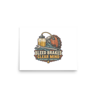 Bleed Brakes Clear Mind Matte Poster product mockup