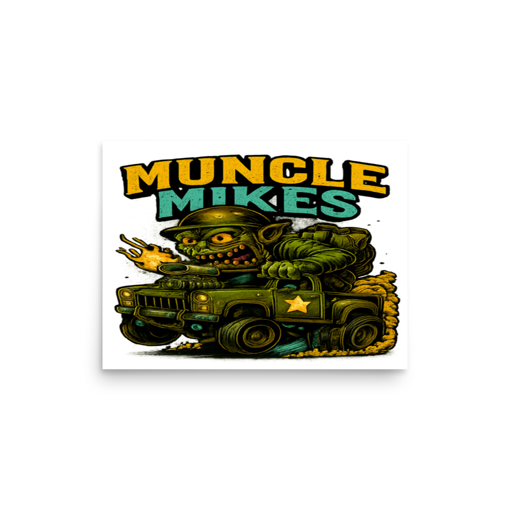 Muncle Mikes Hot Rod and Rat Rod Shirt Mayhem! Monster Rods! (040) Matte Poster product mockup