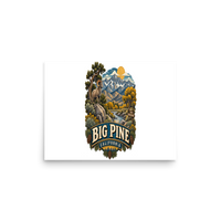 Big Pine California Matte Poster product mockup