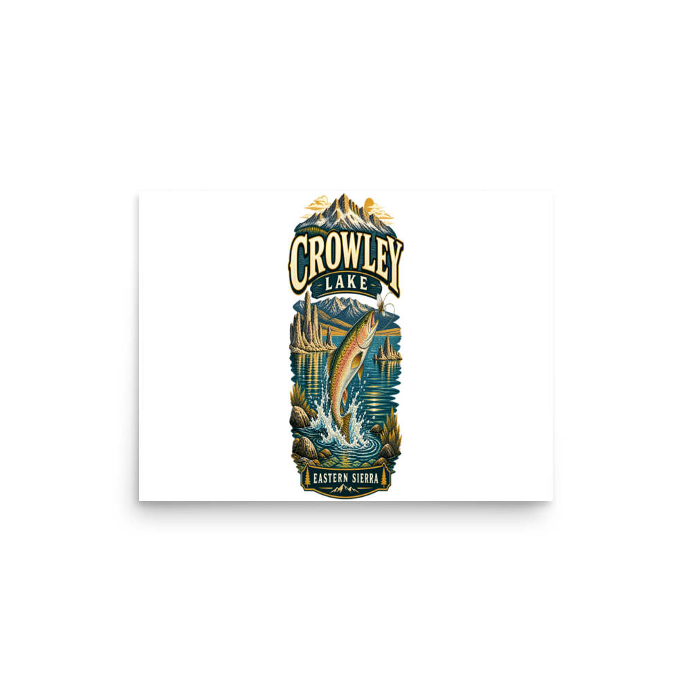 Crowley Lake Matte Poster product mockup
