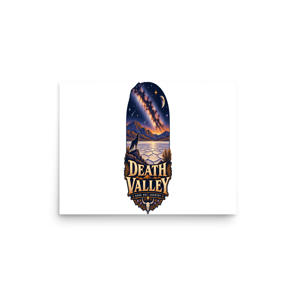 Death Valley Stargazer Matte Poster product mockup