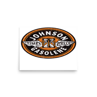 Johnson Gas Vintage Gas and Oil Matte Poster — 12 × 16, front view