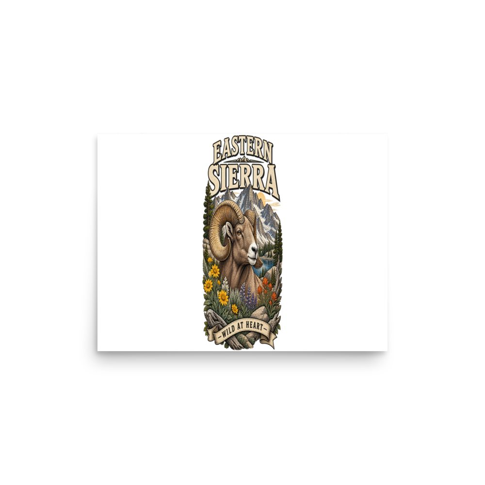 Eastern Sierra Bighorn Matte Poster product mockup