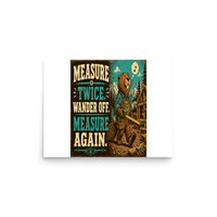 Funny Bear Cabin Matte Poster product mockup