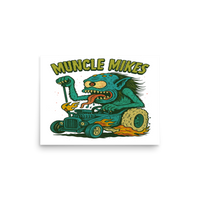 Hot Rods and Monsters 002 Matte Poster — 12 × 16, front view