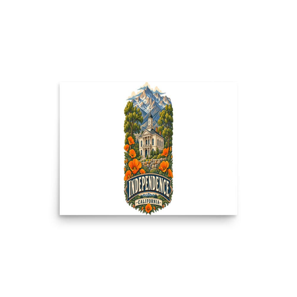 Independence California Matte Poster product mockup