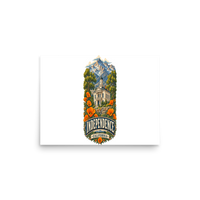 Independence California Matte Poster product mockup