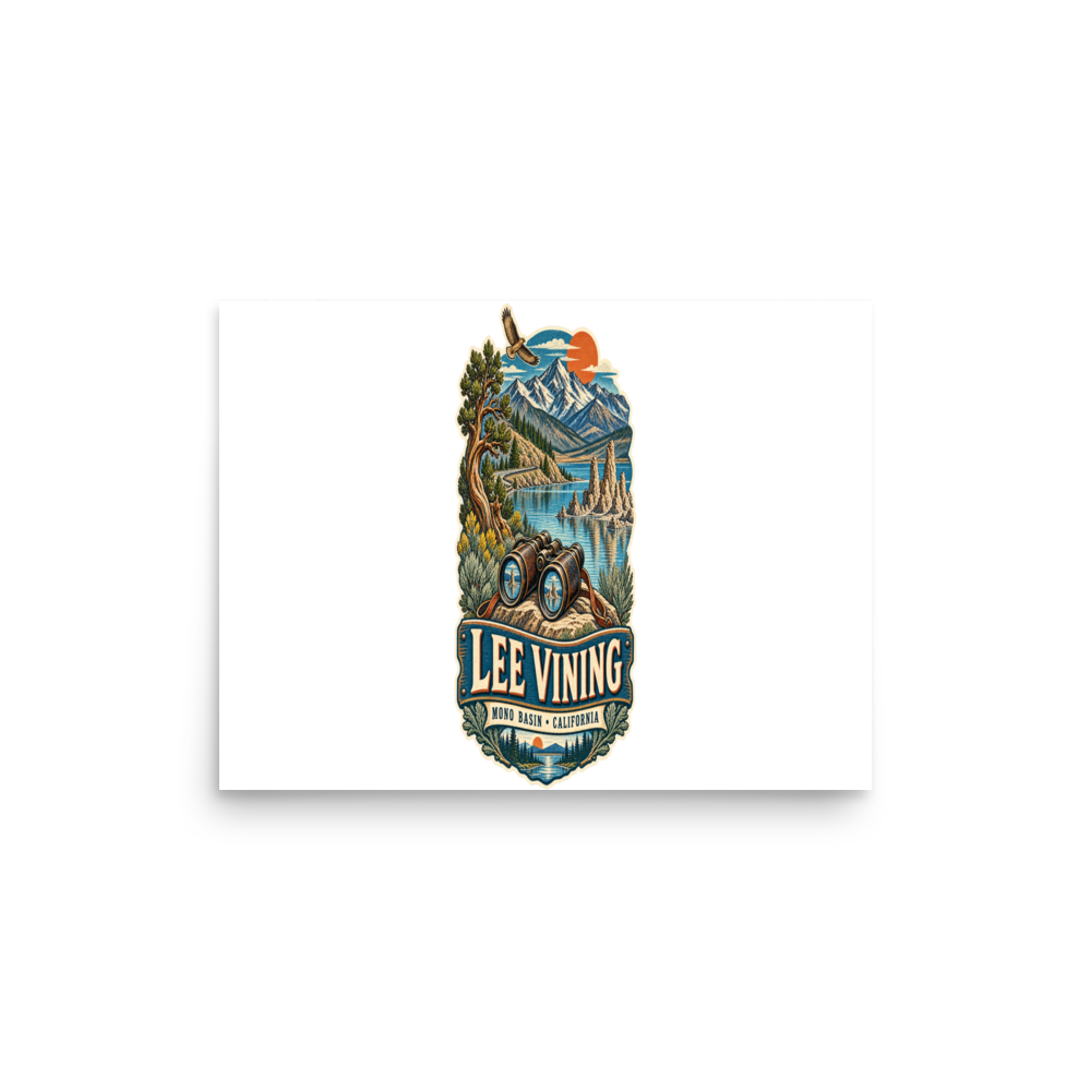 Lee Vining California Matte Poster product mockup