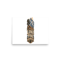 Lone Pine High Desert Enamel Matte Poster product mockup