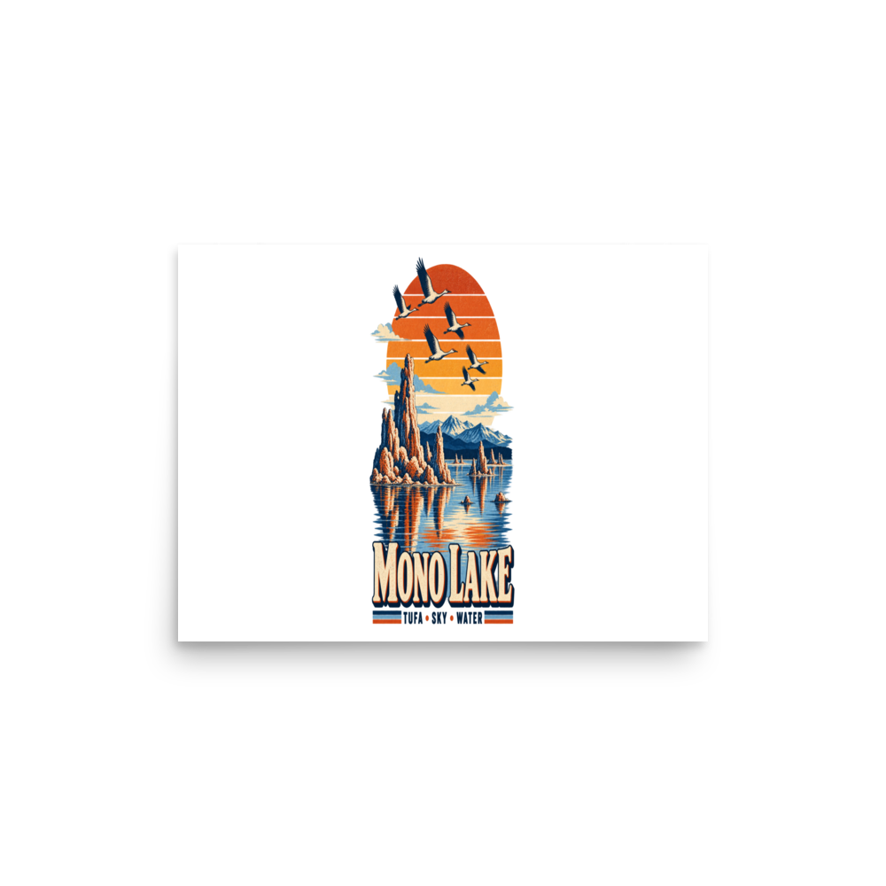 Mono Lake Matte Poster product mockup
