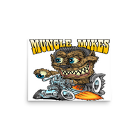 Monster Mugs 002 Hot Rod Coffee Mug — Muncle Mikes Matte Poster product mockup