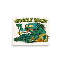 Monster Mugs 003 Hot Rod Coffee Mug — Muncle Mikes Matte Poster product mockup