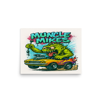 Monster Mugs 007 Hot Rod Coffee Mug — Muncle Mikes Matte Poster product mockup
