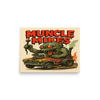 Monster Mugs 009 Hot Rod Coffee Mug — Muncle Mikes Matte Poster product mockup