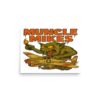 Monster Mugs 012 Hot Rod Coffee Mug — Muncle Mikes Matte Poster product mockup