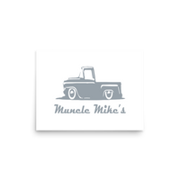 Muncle Mikes Hat: Hot Rod Hatter! Matte Poster product mockup