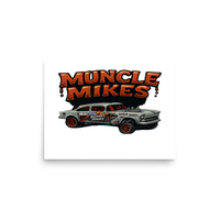 Muncle Mikes Hot Rod and Rat Rod Shirt Mayhem! Bombs Away Gasser Matte Poster product mockup