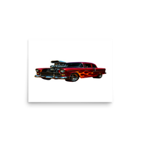 Hot Rod 001 Matte Poster — 12 × 16, front view