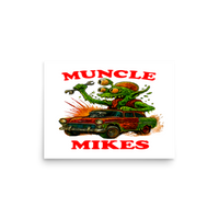 Muncle Mikes Hot Rod and Rat Rod Shirt Mayhem! Monster Rods! (021) Matte Poster product mockup