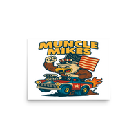 Muncle Mikes Hot Rod and Rat Rod Shirt Mayhem! Monster Rods! (027) Matte Poster product mockup