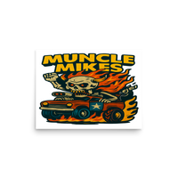 Muncle Mikes Hot Rod and Rat Rod Shirt Mayhem! Monster Rods! (028) Matte Poster product mockup