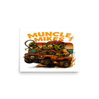Muncle Mikes Hot Rod and Rat Rod Shirt Mayhem! Monster Rods! (034) Matte Poster product mockup