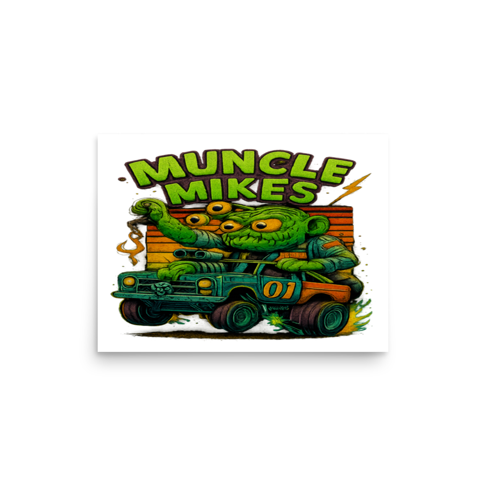 Muncle Mikes Hot Rod and Rat Rod Shirt Mayhem! Monster Rods! (035) Matte Poster product mockup