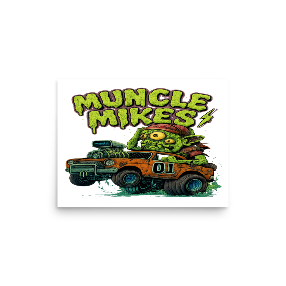 Monster Rods 037 Matte Poster — 12 × 16, front view