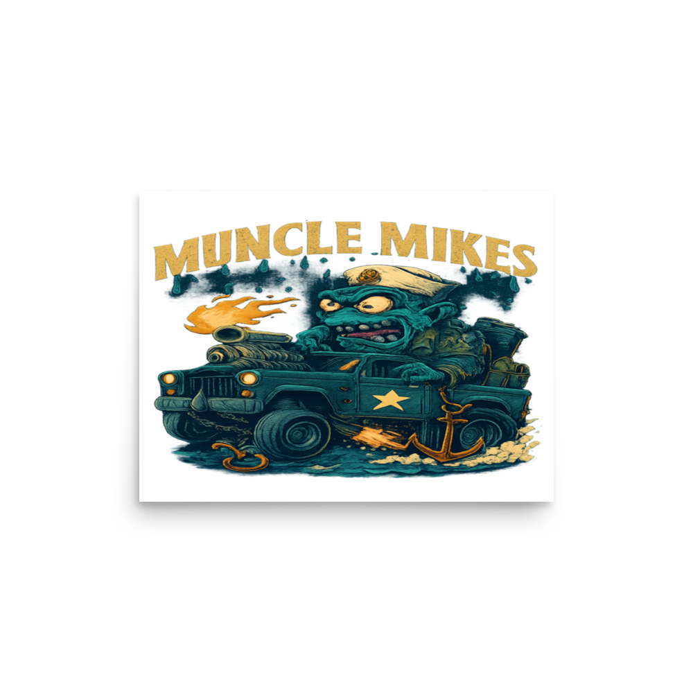 Muncle Mikes Hot Rod and Rat Rod Shirt Mayhem! Monster Rods! (041) Matte Poster product mockup