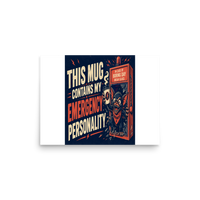 Retro Monster Matte Poster product mockup