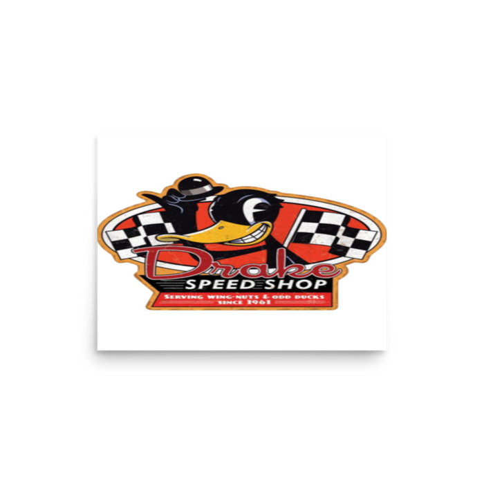 Muncle Mikes Hot Rod and Rat Rod Shirt Mayhem! Speed Shop Shirts (001) Matte Poster product mockup