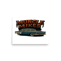 Muncle Mikes Hot Rod and Rat Rod Shirt Mayhem! Victoria Matte Poster product mockup
