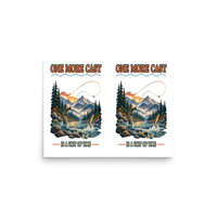 One More Cast Is a Unit of Time Matte Poster product mockup