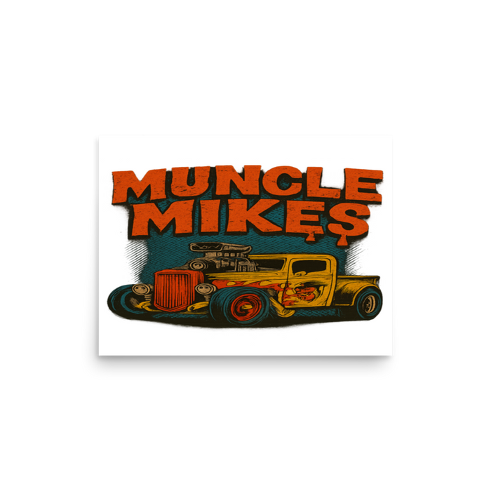 Rat Rod Truck 001 Oversized Sweatshirt — Muncle Mikes Matte Poster product mockup