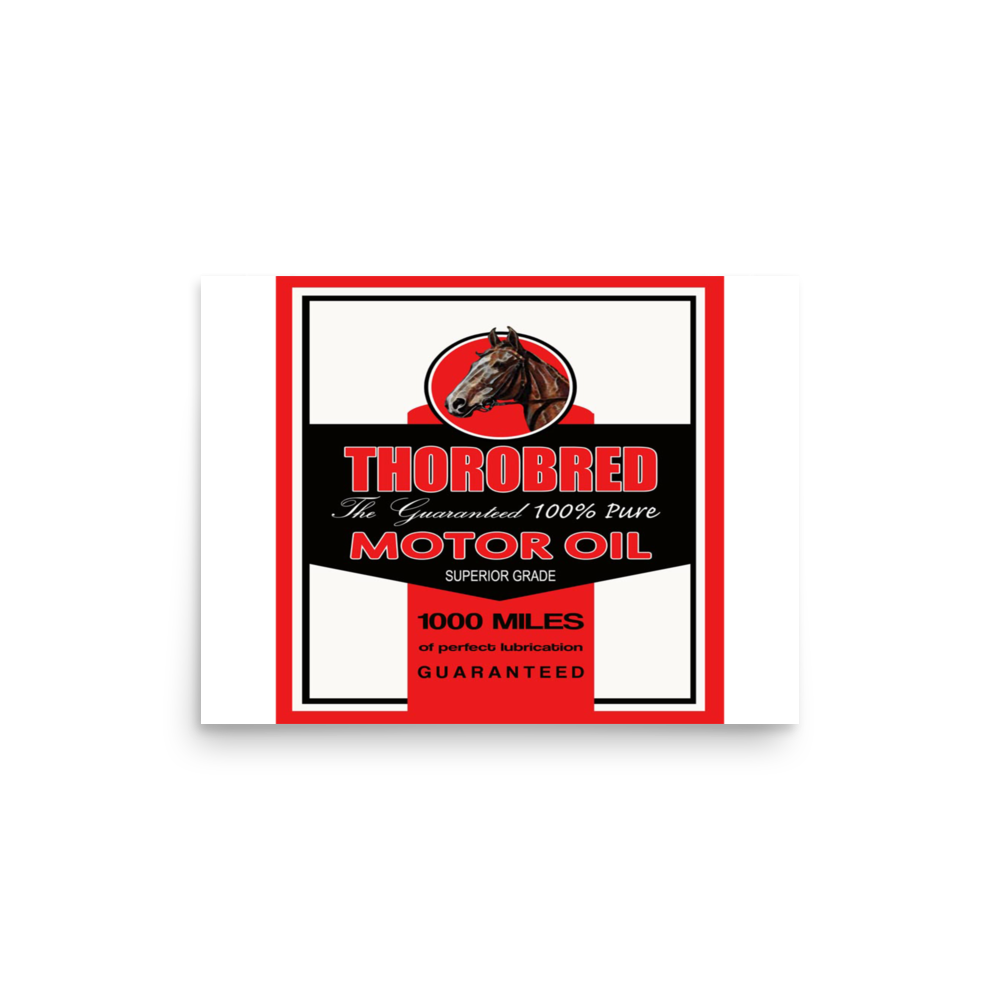 Thorobread Oil Vintage Gas and Oil Matte Poster — 12 × 16, front view
