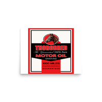 Thorobread Oil Vintage Gas and Oil Matte Poster — 12 × 16, front view