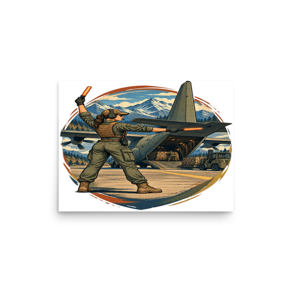 Vintage Aviation Pin-Up T-Shirt – Edition 21 Matte Poster product mockup