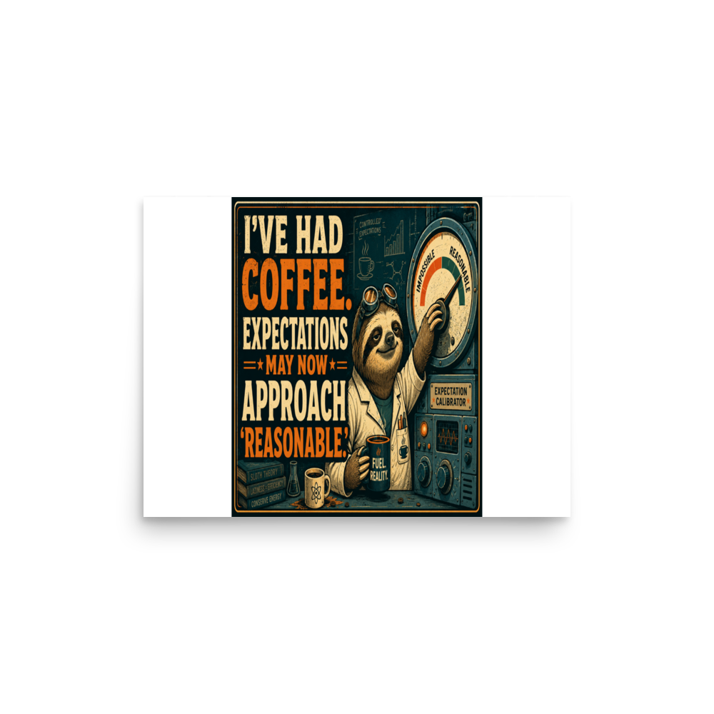 Vintage Radio Matte Poster product mockup