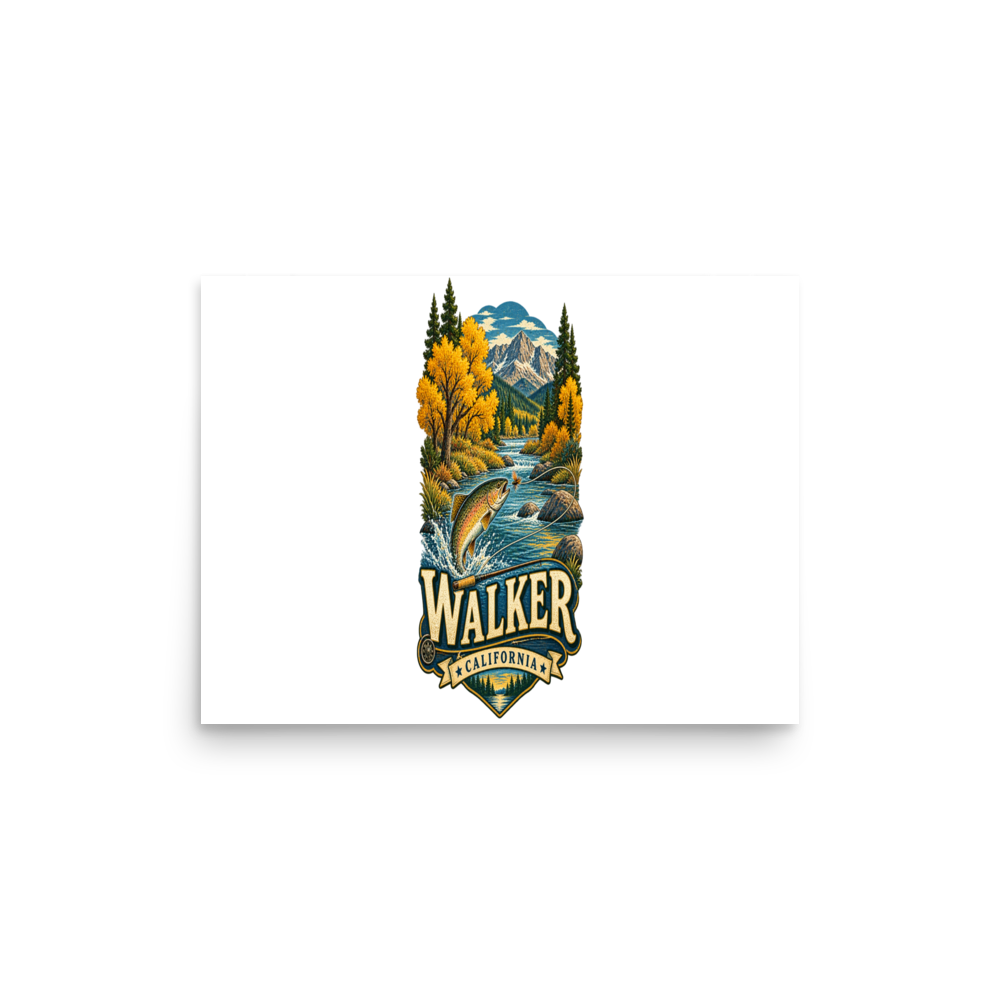 Walker California Matte Poster product mockup