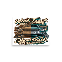 Work Truck Show Matte Poster product mockup