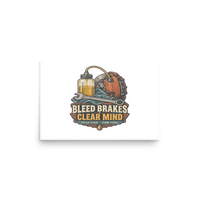 Bleed Brakes Clear Mind Matte Poster product mockup 2