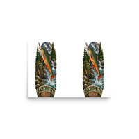 Backcountry Brook Trout Fishing Matte Poster product mockup 2