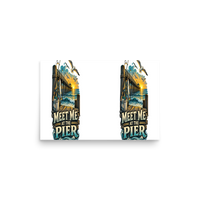 Meet Me at the Pier Matte Poster product mockup 2