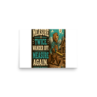 Funny Bear Cabin Matte Poster product mockup 2