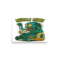 Hot Rods and Monsters 002 Matte Poster — 12 × 18, front view