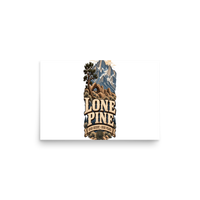 Lone Pine High Desert Matte Poster product mockup 2