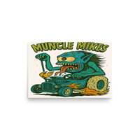 Monster Mugs 003 Hot Rod Coffee Mug — Muncle Mikes Matte Poster product mockup 2